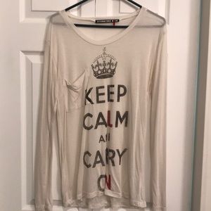 Literature Noir ‘Keep Calm and Carry On’ Tee